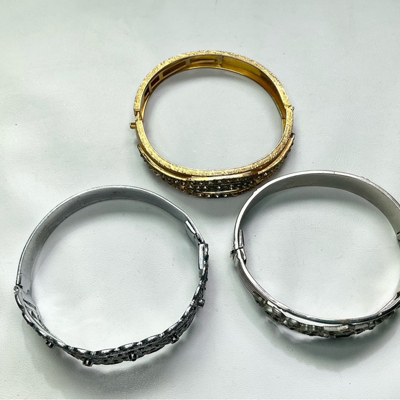 Antique Art Deco Bangles Restoration Lot of 3 - Picture 5 of 10